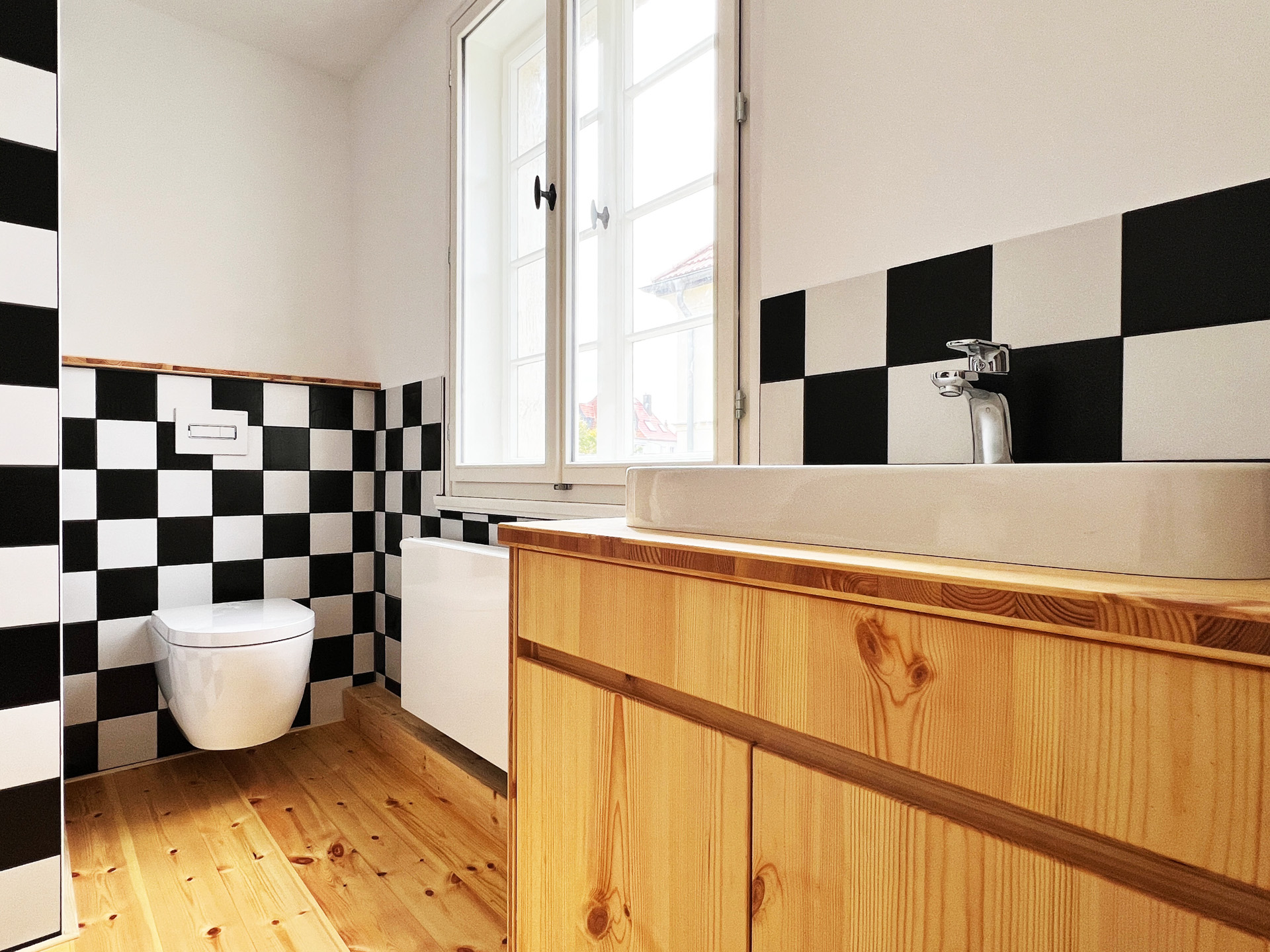 Denkmalgeschützte Doppelhaushälfte - Badezimmer