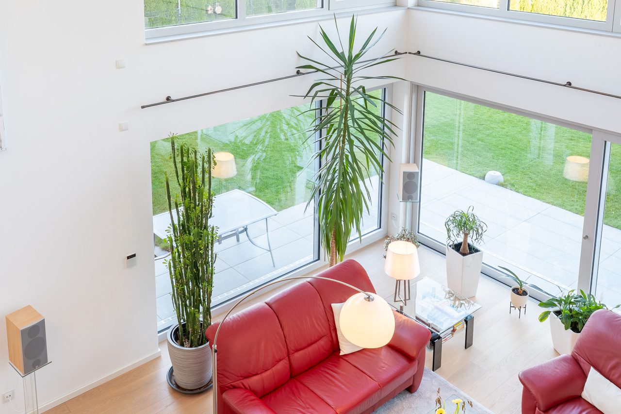 moderne Stadtvilla am See - Wohnzimmer